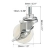 sourcing map Set of 4 Swivel Castors 1.5 Inch Nylon