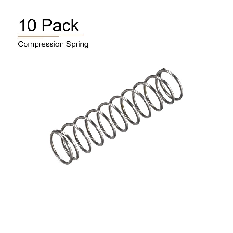 DTGN 0.8x10x40mm(DxODxL) Compression Spring - 10Pack - Good for Machinery
