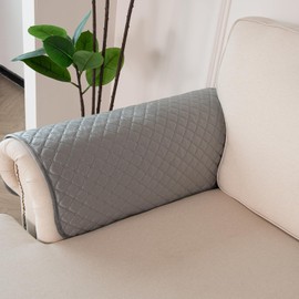 luckyjoyreal Velvet Sofa Cover Velvet Sectional Couch Cover Anti-Slip Sectional Sofa Cover for Dogs Cats Loveseat Armrest Backrest Cover Sofa Protect Seat Cover 28"x28" Grey 1 Piece