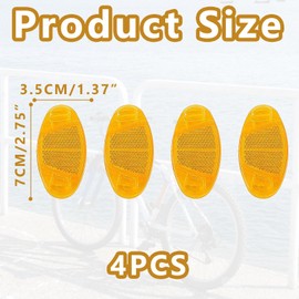 Bicycle Spoke Reflectors - Set of 4, Reflectors Bicycle, Cat's Eyes Bicycle, Bicycle Reflectors, Cat Eyes for Children, Spoke Cat Eyes, Reflector Bicycle for All Standard Wheel Sizes