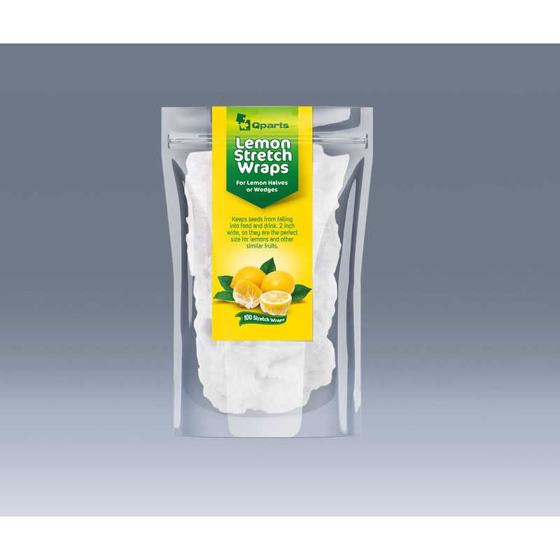 Lemon Stretch Wraps, Cover for Lemon Halves and Wedges, Bag