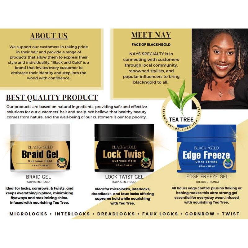 Black n' Gold - Edge Freeze - Edge Freeze: Edge