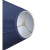 Aspen Creative 33170, Mushroom Pleated Traditional Dark Blue Spider Lamp
