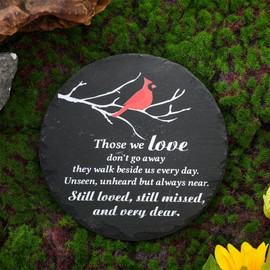 Landical Cardinal Memorial Stones Decorations for Cemetery Garden Memorial Stones Cardinal Memorial Gift Sympathy Gifts for Loved Ones Celebration of Life Memorial Plaques for Daughters Sons Mom Dad
