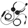 Call Center USB Headset Noise Cancelling 360° Rotation Earmuffs Mute