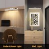 Hapfish Battery Powered Operated Wall Strip Lights, Rechargeable Magnetic LED