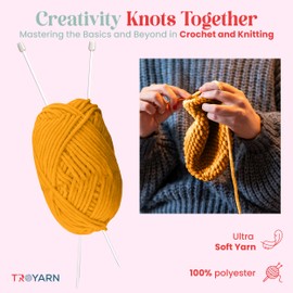 3 Pack Velvet Yarn for Crocheting - Chenille Yarn, 132 Yards Amigurumi Yarn, Fluffy Yarn, Plush Yarn, Baby Blanket Yarn for Crocheting, Size 6