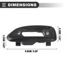 Motoforti Door Lock Switch Bezel, for Jeep Wrangler JK 2011-2018,