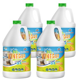 Cleanaroo 30% Concentration Vinegar, All-Natural Multipurpose General Cleaner (4 Pack of 1 Gallon Bottles)