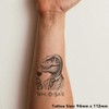 'T Rex Drinking Wine' Temporary Tattoo - Water Resistant, Skin-Safe,