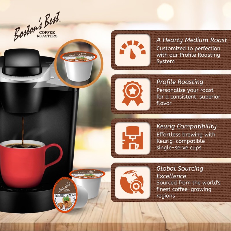 Toasted Almond Gourmet Coffee by Bostons Best for - 42