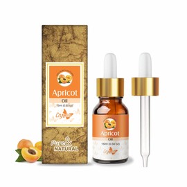 Crysalis Apricot (Prunus Armeniaca) Oil:Dropper Bottle, for Skin, Hair Care & Mark Removal,Therapeutic Grade Oil adds Shine to Hair- 15ml.