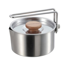 CAPTAIN STAG Barbecue Pot, Camping Kettle Cooker, 24.7 fl oz (730 ml), UH-4206