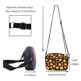 Calcifer Crossbody Purse Calcifer Anime Inspired Gifts for Anime Lovers Cartoon Fans Gift Fire Demon Crossbody Bag, 25313 Flame Hc, 9.65 inches x 7.09 inches x 3.15 inches