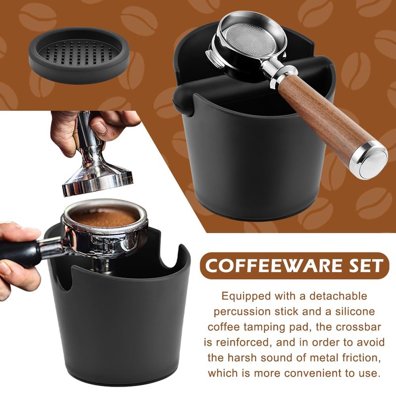 Coffee Knock Box, 5-Inch Espresso Grounds Knock Box