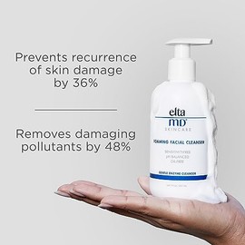 EltaMD EltaMD Foaming Facial Cleanser, Gentle Foaming Face Wash and Makeup Remover, Oil Free, Removes Dead Skin Cells and Impurities, Safe for All Skin Types (2 Pack)