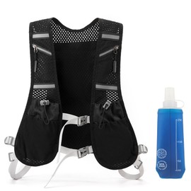 Running Vest for Men and Women, Adjustable Chest Straps, Hydration Pack Vest, Ultralight Reflective Running Vest, Hydration Pack for Running, Cycling, Trails, Marathons