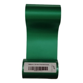 Extra Wide Satin Ribbon in 23 Vibrant Colours 100mm (4") x 10 Metres for Wedding car Ribbon, Chair Bows, Grand Opening, Gift wrap (Emerald Green)