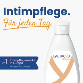Lactacyd® Classic Intimate Wash Lotion - With Adapted pH Value and Natural L-Lactic Acid - Clinically Tested & Confirmed - 400 ml
