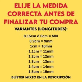 Blister Yy Nagaraku Mixto Y Medida Efecto Hawaiano Color Una Medida Espesor 0.07 Mm Largo 14 Mm Tipo De Curvatura D