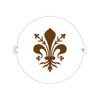 DECORA 9270950 Stencil Lily, Diameter 25 cm