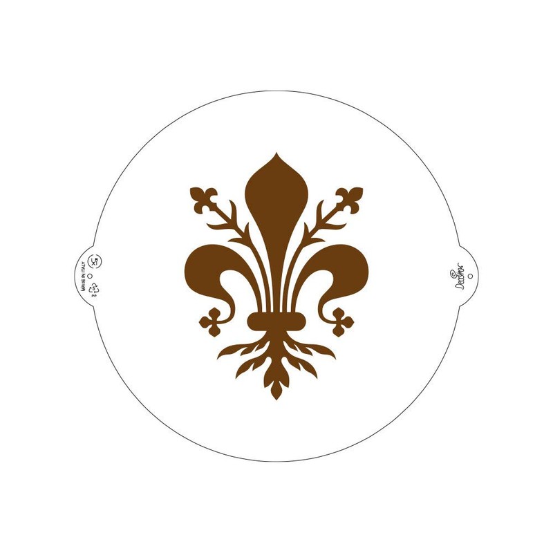 DECORA 9270950 Stencil Lily, Diameter 25 cm