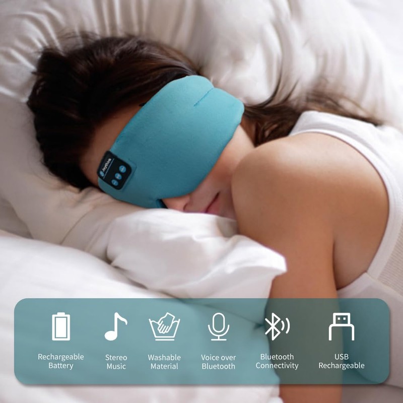 Joythink Sleep Headphones Bluetooth Sleep Mask Silk Kids Children Wireless