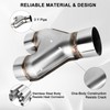 Mupera Universal 3 Inch Exhaust Y Pipe, Stainless Steel 3"