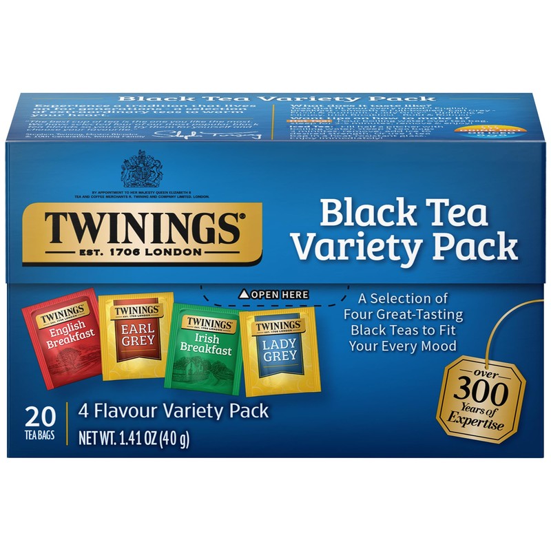 Twinings Black Tea Variety 3-Pack – Earl Grey, English Breakfast,