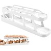 Rolling Egg Dispenser For Refrigerator, Egg Holder Space Saving Automatic