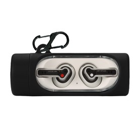 QWYJ for Nothing Ear (Stick) Case Carcsa Protectora de Silicona, para Nothing Ear (Stick) Funda de Carga Portátil con Mosquetón Llavero Anti-perdida (Negro)