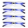 WEMOOTANTS 4 Packs Blue Light Blocking Reading Glasses 2.75 for