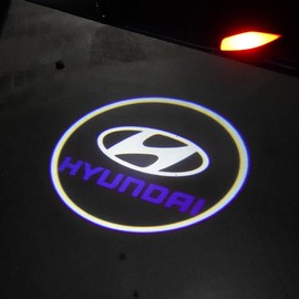 2Pcs Car Door Lights Projector Ghost Shadow Lights, Laser Welcome Lamp Light Compatible with Chevy Silverado 1500 GMC Sierra 1500 Ram 1500:_For Hyundai-2pcs