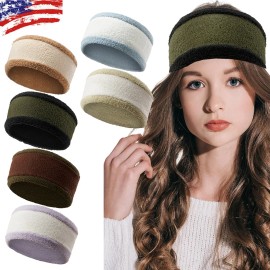 Unbranded Winter Sports Headband Ears Warmer Hairband Fleece Thermal Sweatband Ear Muffs - 01