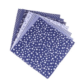 KONTONTY Sewing Kits for Adults 7pcs Patchwork Set Fabric Muslin Quilting Fabric DIY Cotton Cloth (24x25cm Unique Patterns)