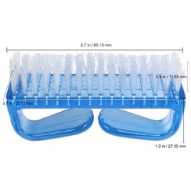 Beauticom (Pack of 4 Pieces) Mixed Colored Scrub Brush with Handle for use on Nails Brush, Cleaning Brush, Manicure Brush, Sanitize Brush, General Use Brush