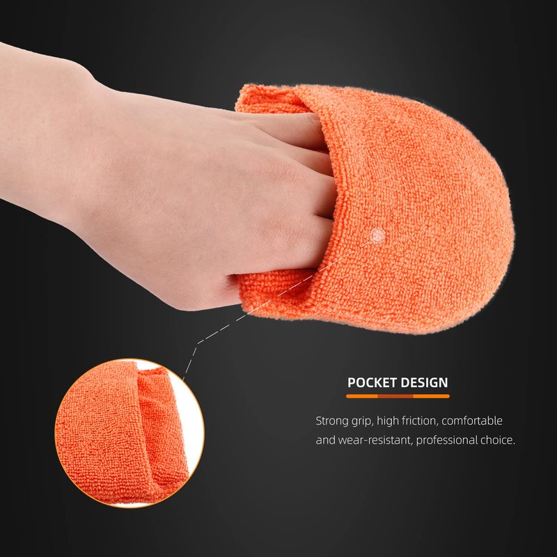 Microfiber applicator pad, Microfiber Sponge, SPTA 10Pcs Ultra-Soft Microfiber Wax