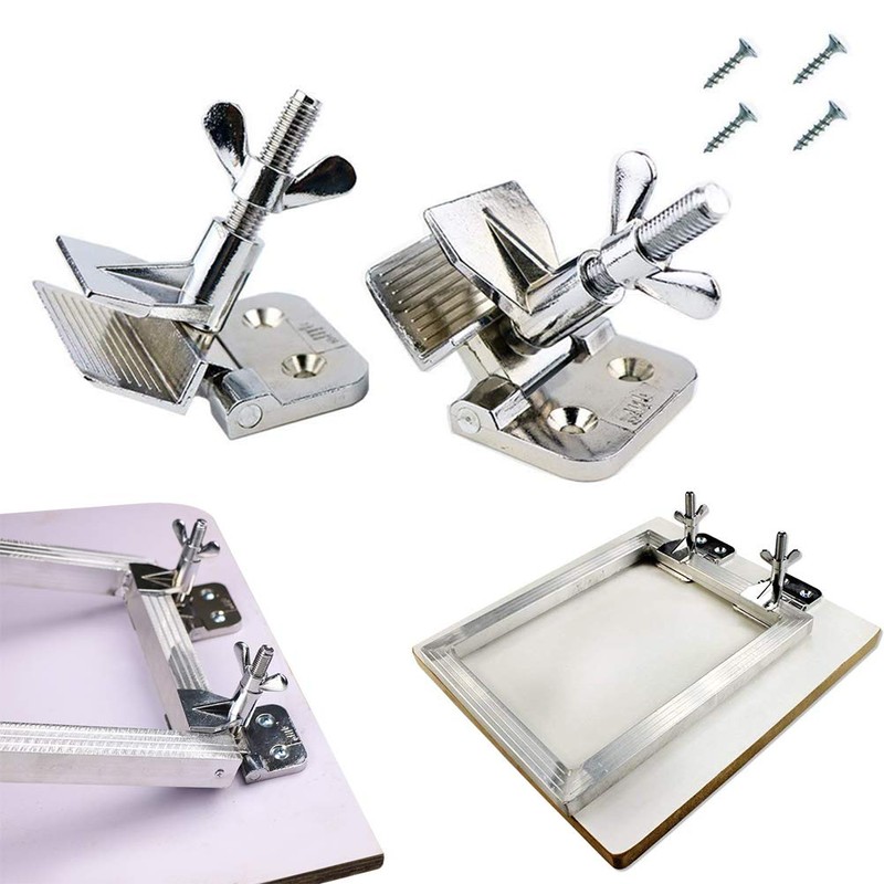 2PCS of Screen Printing Clamps Screen Frame Butterfly Hinge Clamp