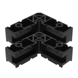 Milescraft 4010 4" ClampSquares - 90 Degree Corner Clamp, Positioning/Assembly Squares for Small Projects Jewelry Boxes, Boxes, Etc , Black