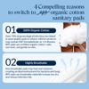 100% Organic Panty Liners for Women, Ultra Thin Cotton Cover,