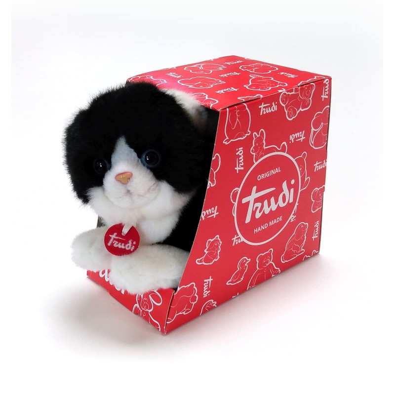 Trudi | Trudino Black and White Cat: plush kitten |