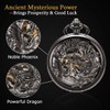 ÖSSZEFUT Mechanical Pocket Watches for Men, Lucky Dragon and Phoenix,