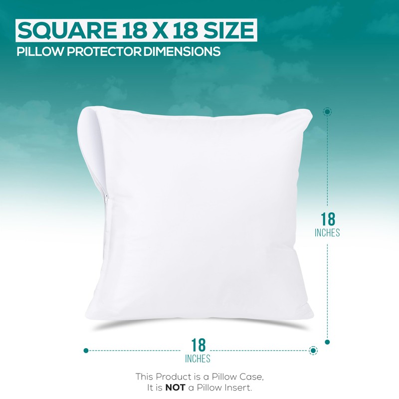 Utopia Bedding Waterproof Throw Pillow Protectors (No Pillow Inserts) with