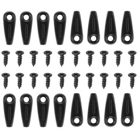 HARFINGTON 50Pcs Picture Frame Backing Hardware Clips With50Pcs Screw Turn Button Fasteners Set Picture Turn Backing Clips for Craft Hanging Picture Drawing, Black