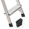PATIKIL Step Ladder Foot Mat, 4 Pack Herringbone Ladder Feet