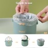 DYOUen Table Trash Bin with Lid Mini Trash Bin Cute