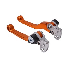 JFG RACING Sur Ron Brake Levers,Dirt Bike Adjustable Brake Levers Replacement for Electric Bike/Sur Ron/Sur Ron S/Sur Ron X/X160/X260 (Orange)