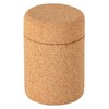 Bowl made of pressed cork with lid, cork container, vegan,