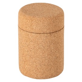 Bowl made of pressed cork with lid, cork container, vegan, sustainable, practical