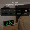 JoFomp LED Digital Wall Clock Decorative, 10" Digital Alarm Clocks